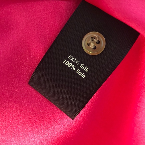 Elizabeth and James Pink Silk Blouse - Picture 6 of 7
